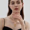 Irregular Castle Hoops Earrings - Image 5