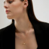 CHEZ LOLA Evil Eye Gold Coin Necklace - Image 4
