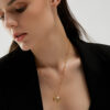 CHEZ LOLA Evil Eye Gold Coin Necklace - Image 3