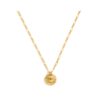 CHEZ LOLA Evil Eye Gold Coin Necklace
