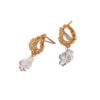 Natural Crystal Drop Earrings