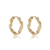 CHEZ LOLA Curly Hoop Earrings