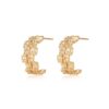 Irregular Castle Hoops Earrings