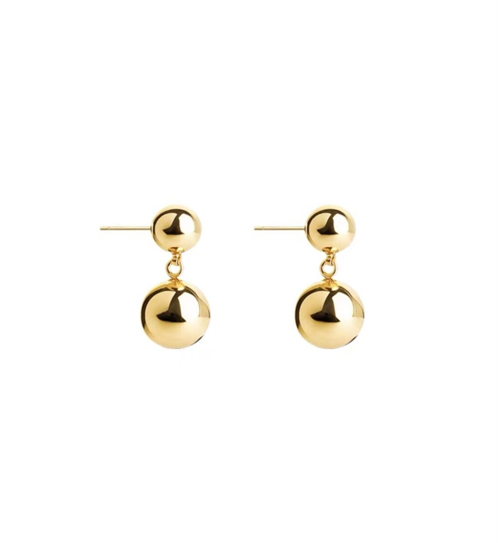 Twin Mini Balls Earrings