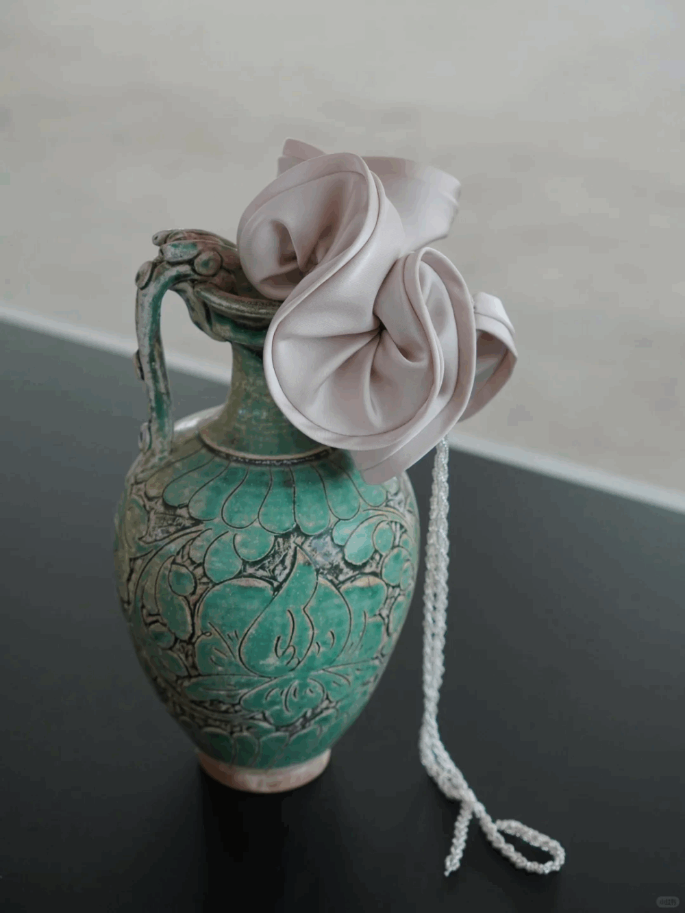 Tassel Muse-Lola Silk Tassel Scrunchie - Image 6