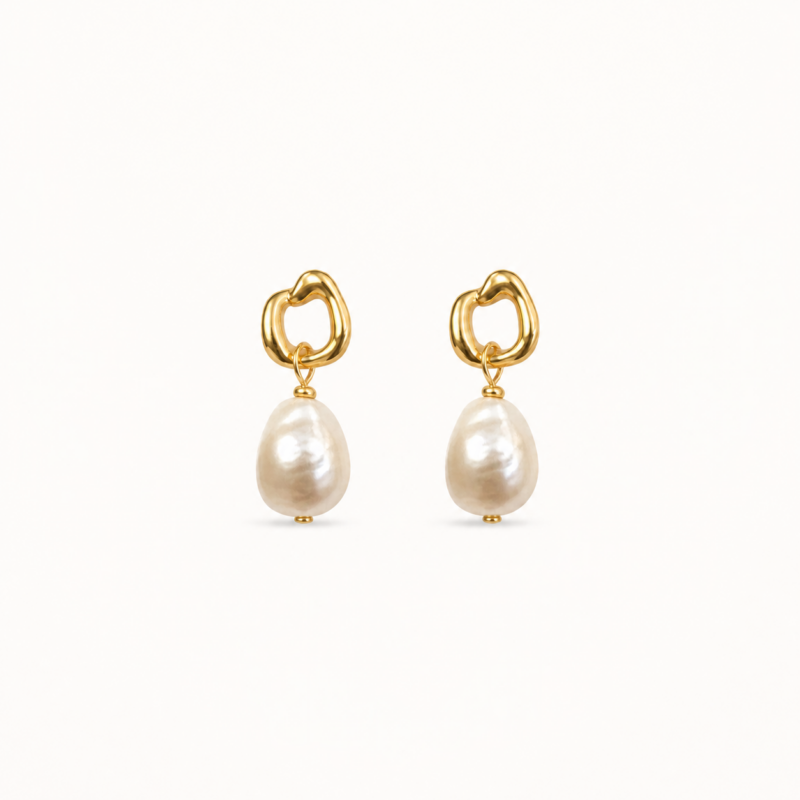 Lova Baroque Pearl Drop Earrings