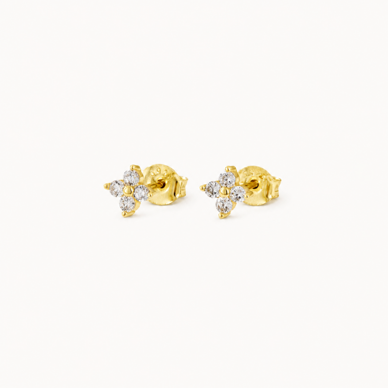Daisy Pavé Stud Earrings