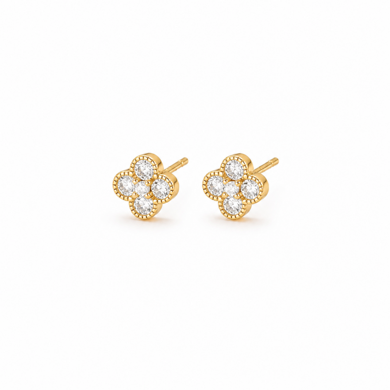 Daisy Gold Stud Earrings