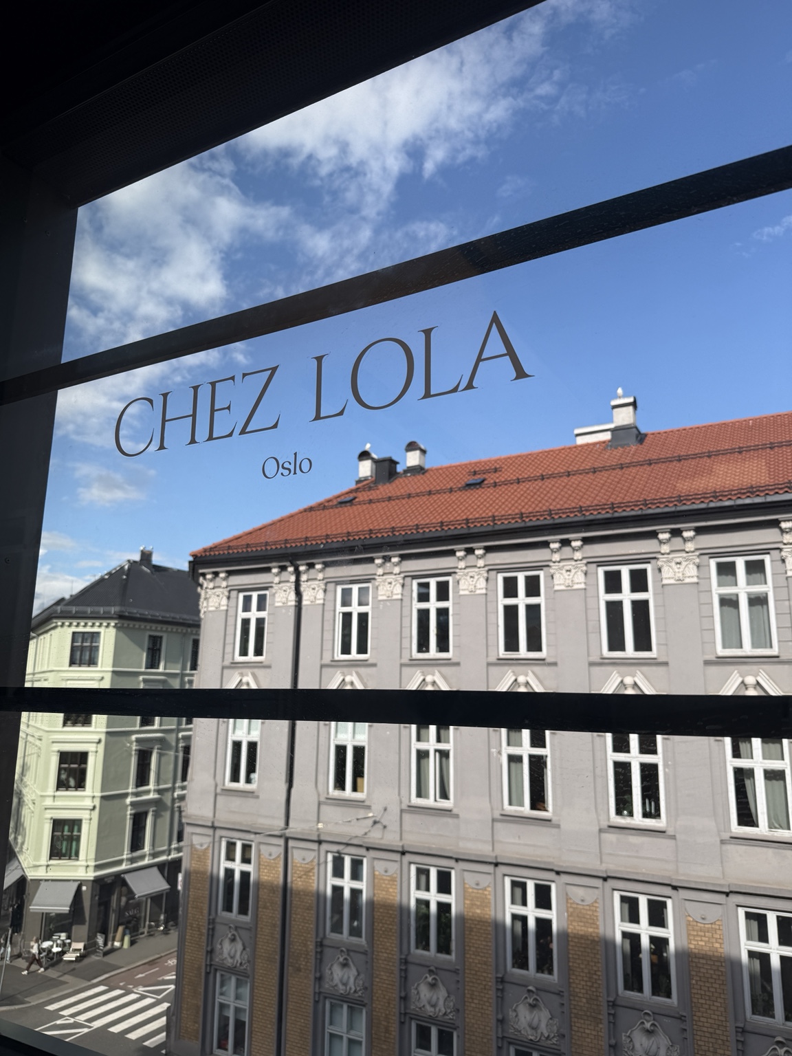 View from the real CHEZ LOLA Oslo studio