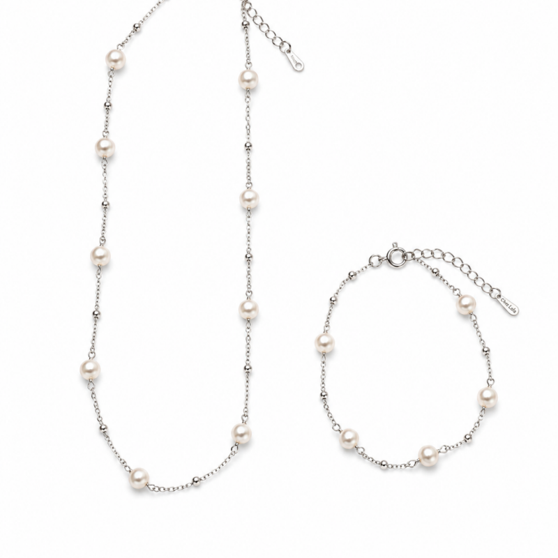 The Classic Pearl Set Sterling silver