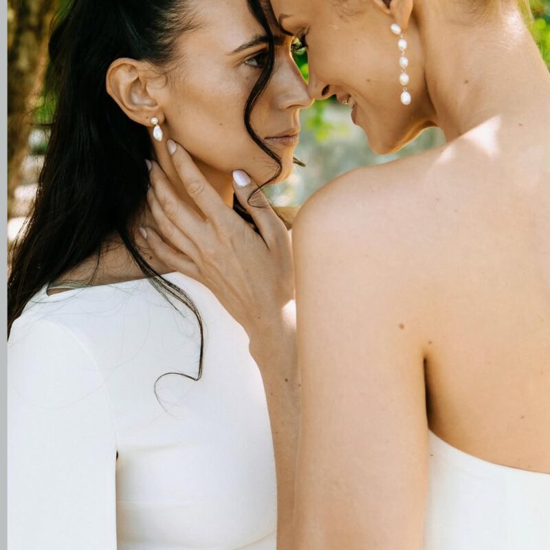 Camille – Organic Keshi Pearl Earrings